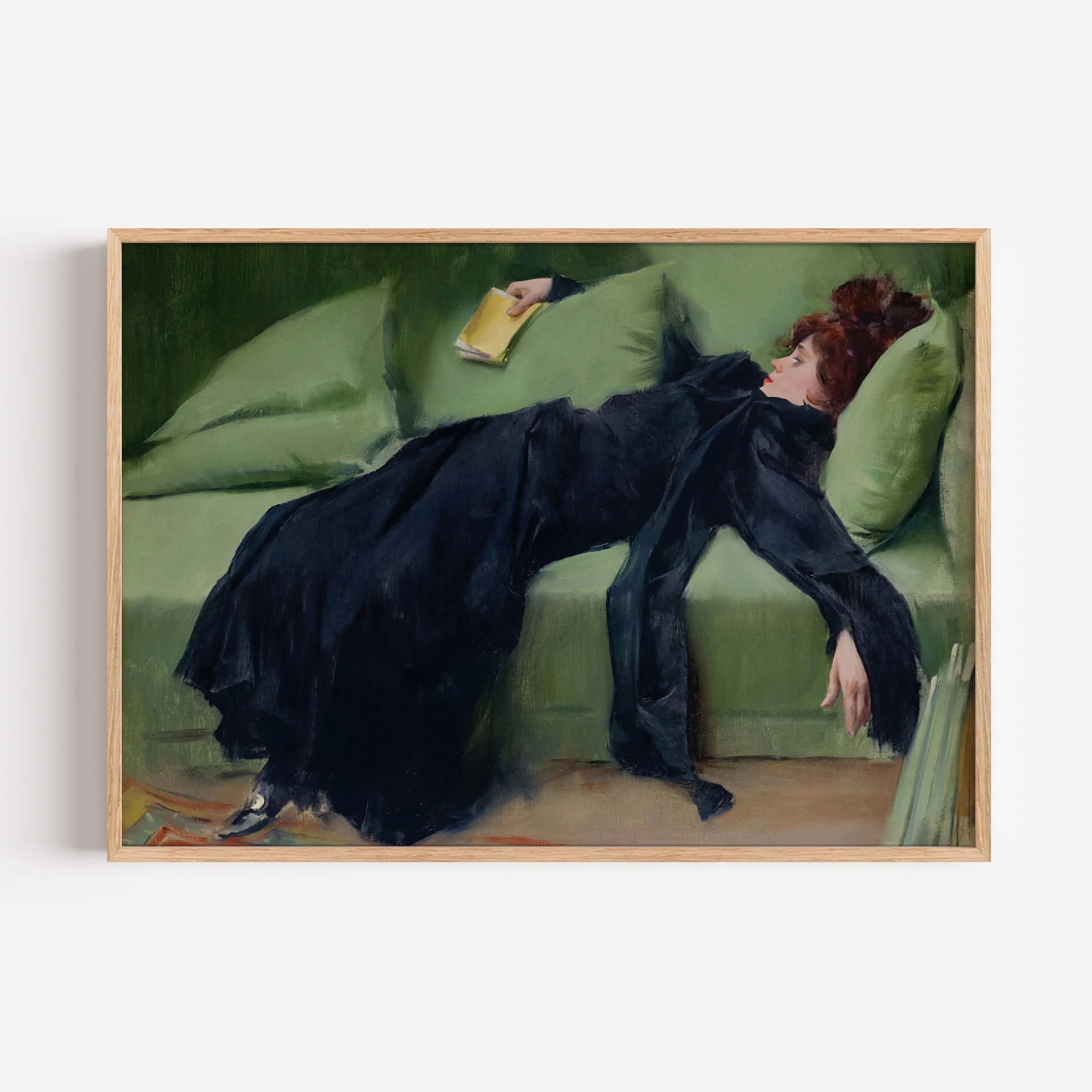 Decadent Young Woman Vintage Art Print